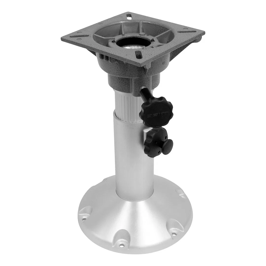 8WP21-18S – WISE SEATING Boat Seat Pedestal, Adjustable Height Pedestal 12 Inch To 18 Inch Adjustable Height 9 Inch D...